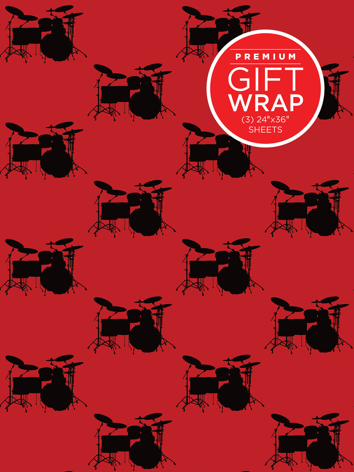 Cover: 888680093075 | Hal Leonard Wrapping Paper - Drumset Theme | Hal Leonard Kits | 2015
