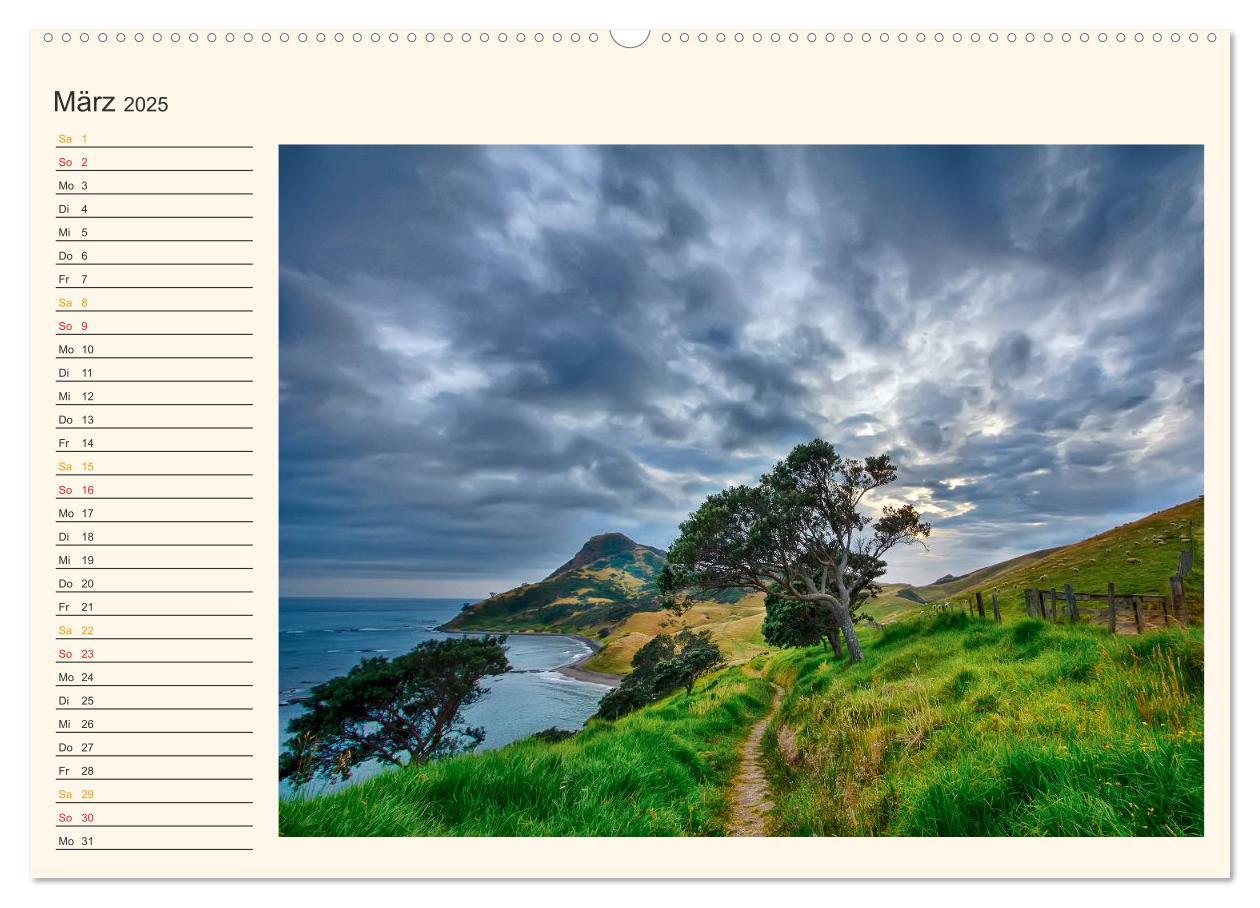 Bild: 9783435486892 | Neuseeland - atemberaubend schön (Wandkalender 2025 DIN A2 quer),...