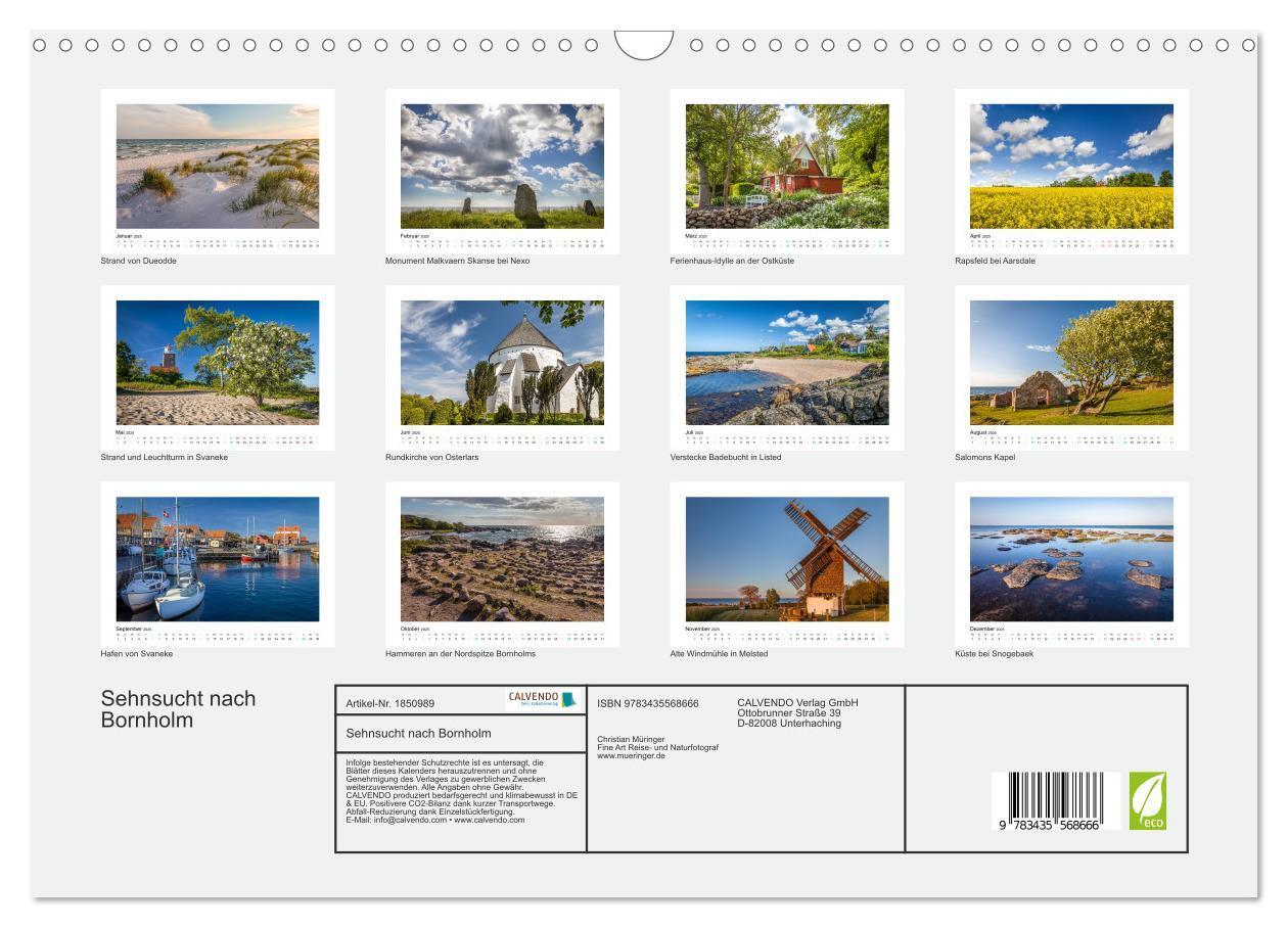 Bild: 9783435568666 | Sehnsucht nach Bornholm (Wandkalender 2025 DIN A3 quer), CALVENDO...