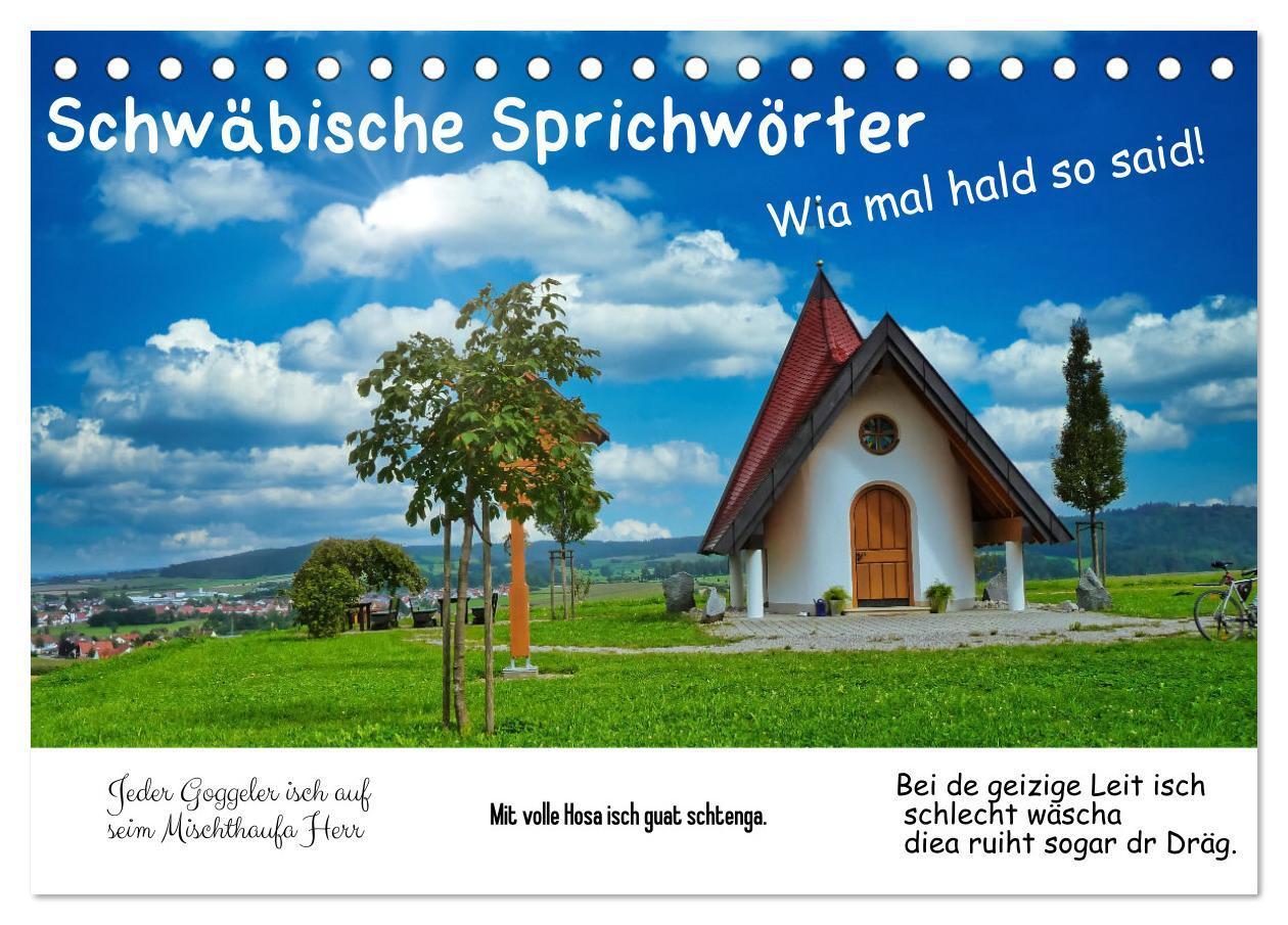 Cover: 9783383869617 | Schwäbische Sprichwörter 1 Wi ma hald so said! (Tischkalender 2025...