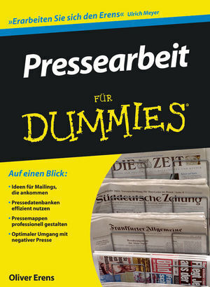Cover: 9783527705030 | Pressearbeit für Dummies | Oliver Erens | Taschenbuch
