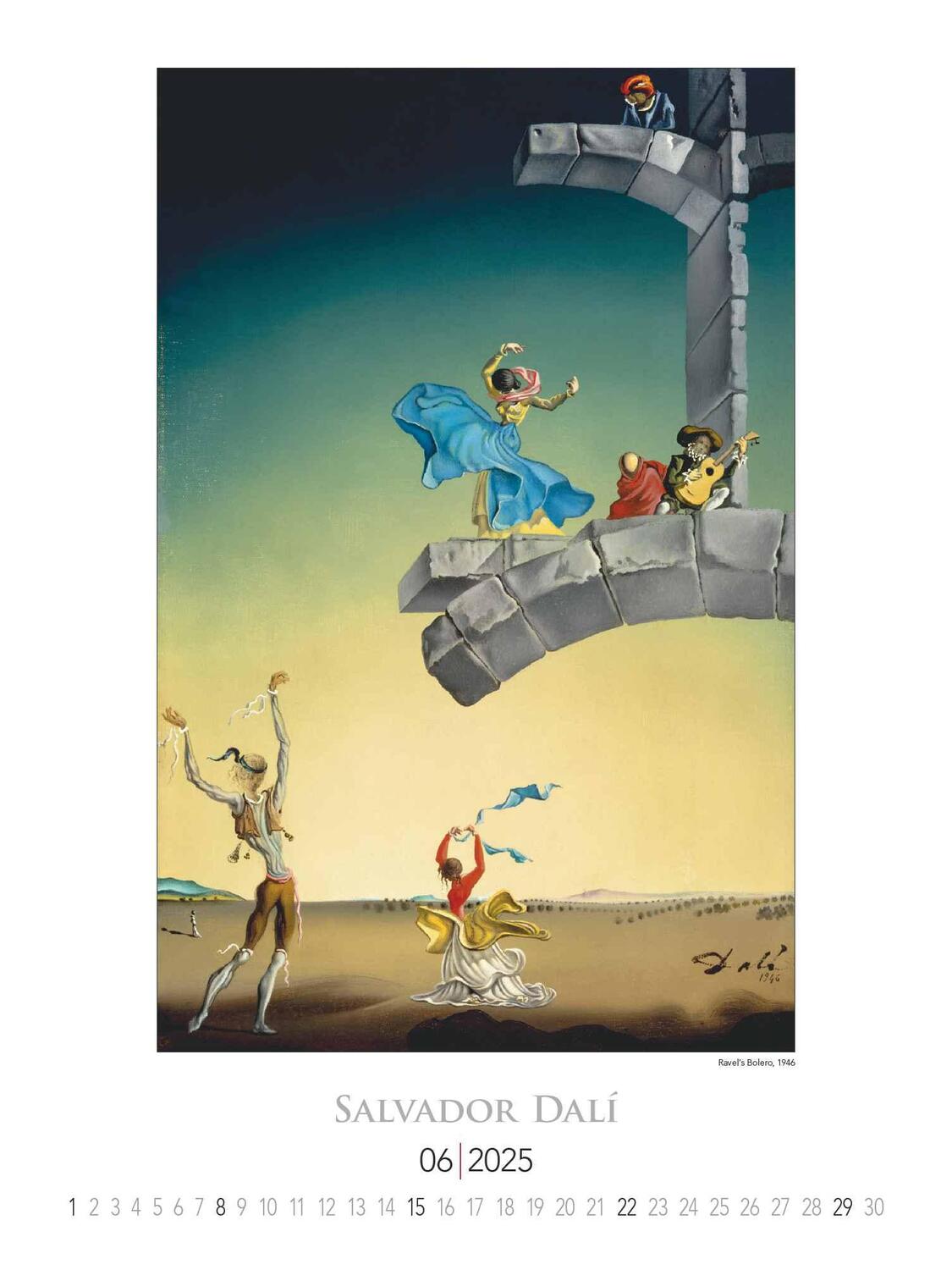 Bild: 4251732344054 | Salvador Dali 2025 - Bild-Kalender 42x56 cm - Kunst-Kalender -...