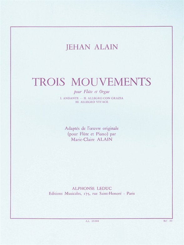 Cover: 9790046253003 | 3 Mouvements | Alain | Buch | Alphonse Leduc | EAN 9790046253003