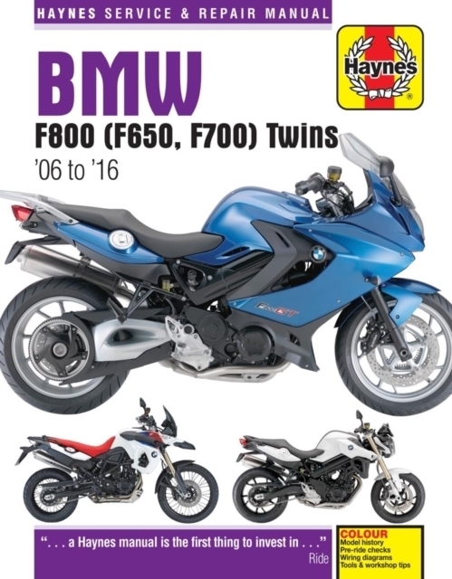 Cover: 9780857339218 | BMW F650, F700 & F800 Twins (06-16) Haynes Repair Manual | Phil Mather