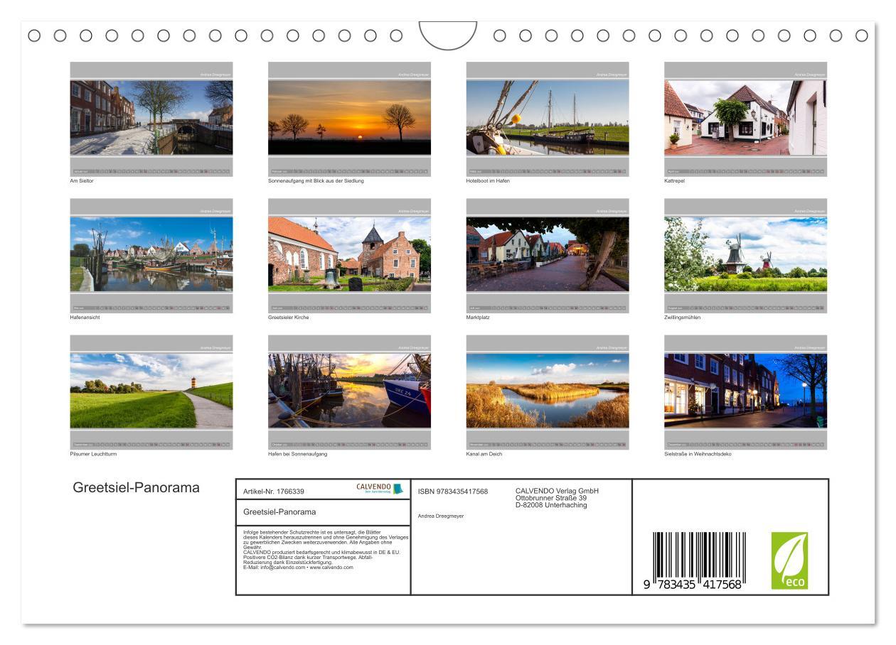 Bild: 9783435417568 | Greetsiel-Panorama (Wandkalender 2025 DIN A4 quer), CALVENDO...