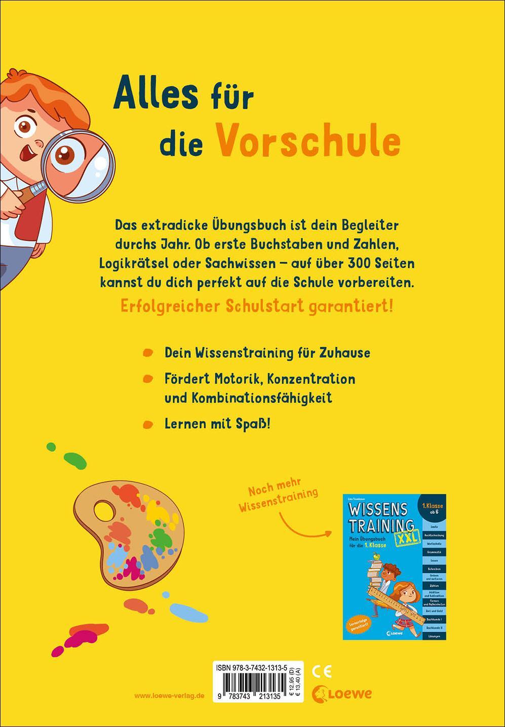 Rückseite: 9783743213135 | Wissenstraining XXL - Mein Übungsbuch für die Vorschule | Trumbauer