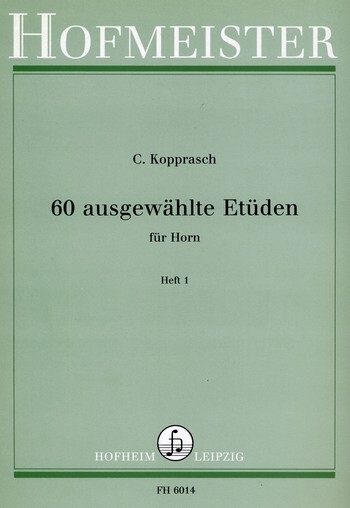 Cover: 9790203460145 | 60 Ausgewahlte Etuden (Gumbert, Frehse) - Heft 1 | C. Kopprasch | Buch
