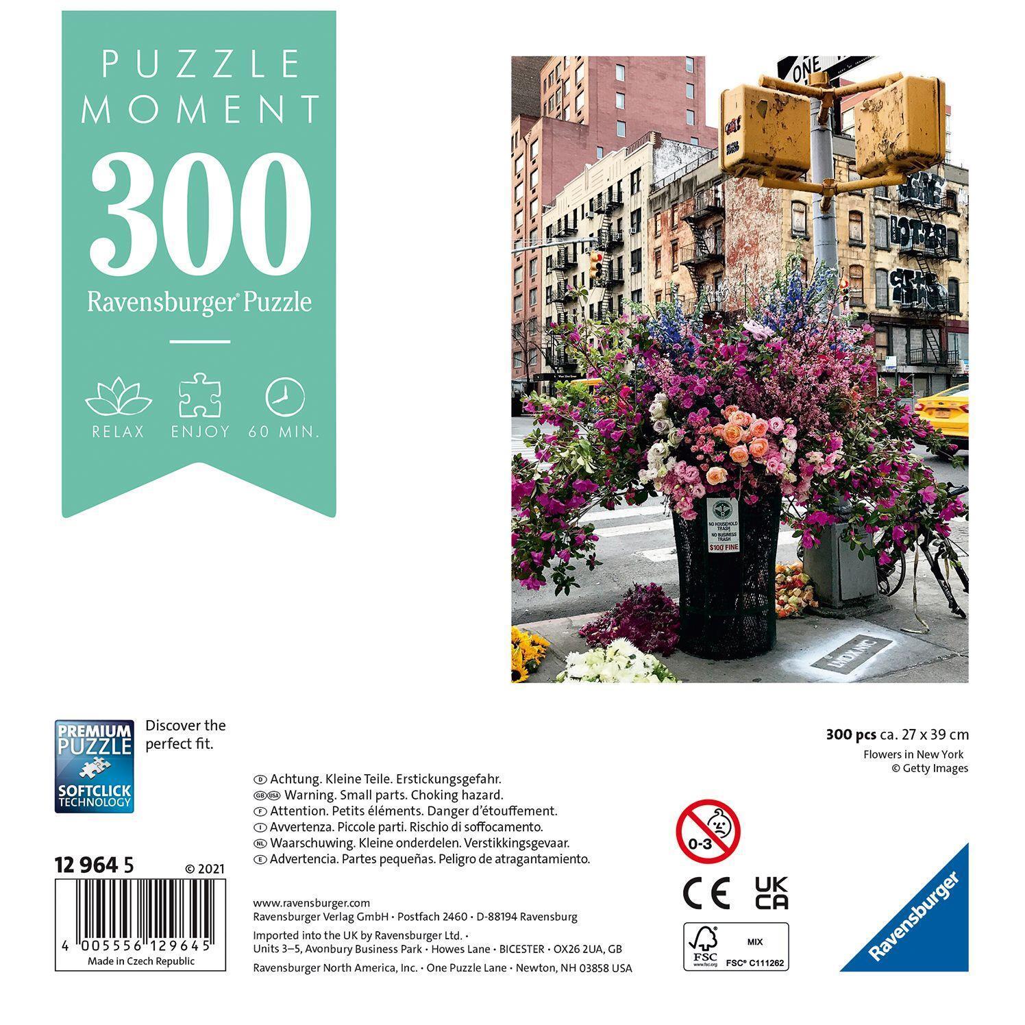 Bild: 4005556129645 | Ravensburger Puzzle Moment 12964 Flowers in New York - 300 Teile...
