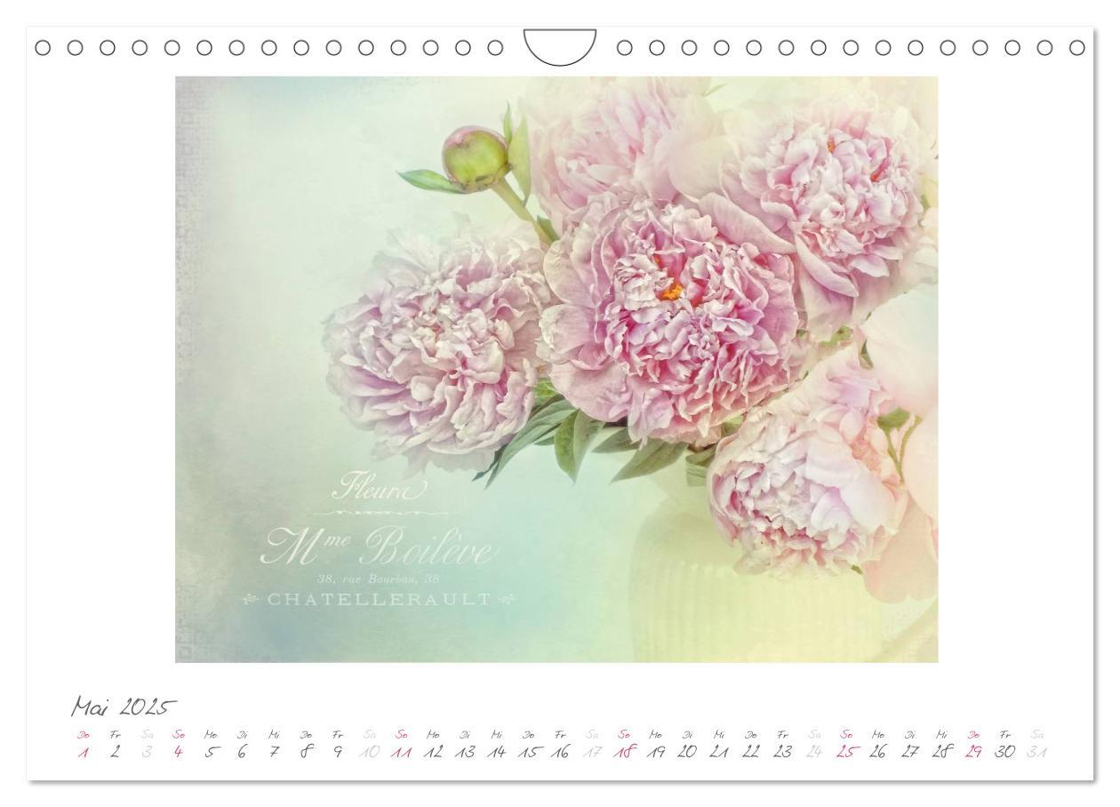 Bild: 9783435788149 | Vintage Flowers (Wandkalender 2025 DIN A4 quer), CALVENDO...