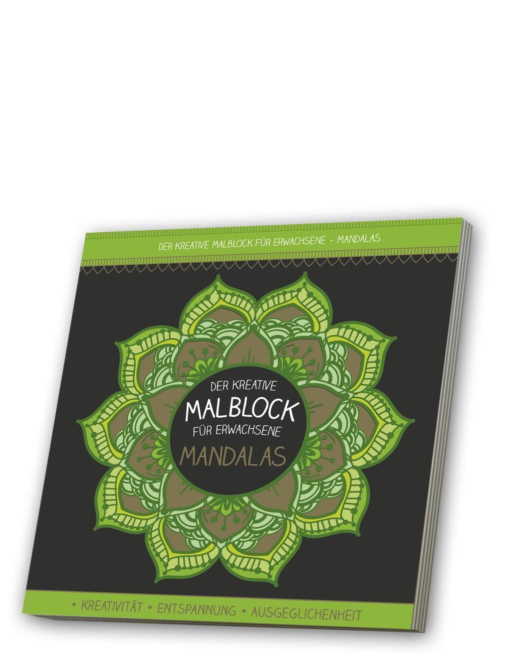 Cover: 4019393986637 | Malblock für Erwachsene mit CD: Mandalas | Taschenbuch | Deutsch