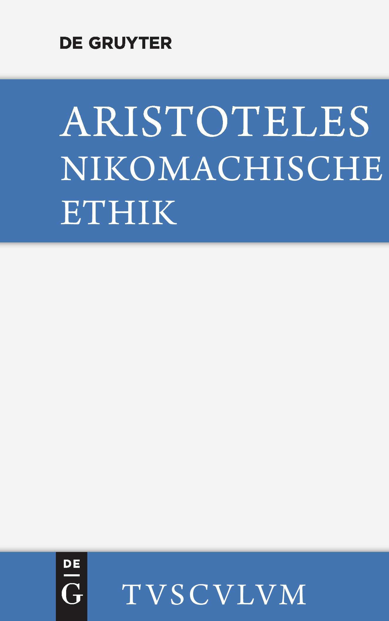 Cover: 9783050054827 | Die Nikomachische Ethik | Griechisch - Deutsch | Aristoteles | Buch