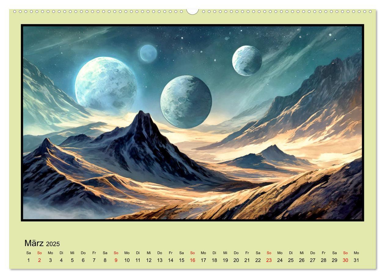 Bild: 9783435647354 | Der Zauber fremder Welten (Wandkalender 2025 DIN A2 quer), CALVENDO...