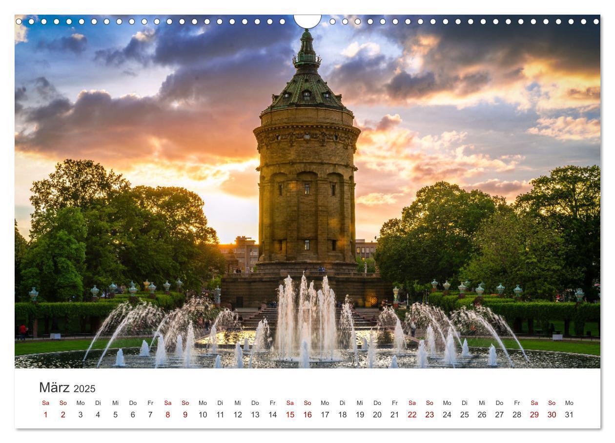 Bild: 9783457172094 | Der Mannheimer Wasserturm (Wandkalender 2025 DIN A3 quer), CALVENDO...