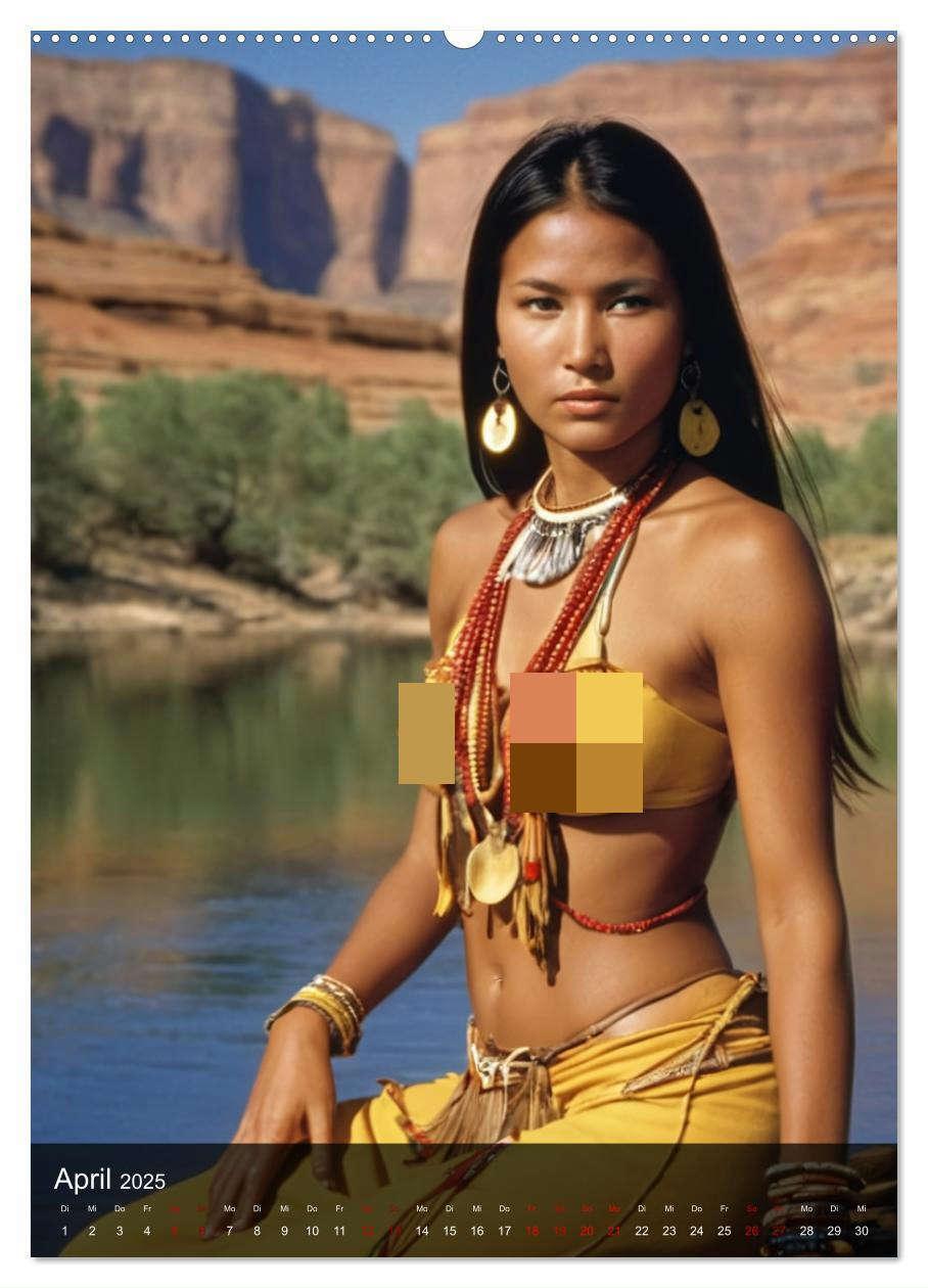 Bild: 9783383810831 | Native American Girls (hochwertiger Premium Wandkalender 2025 DIN...