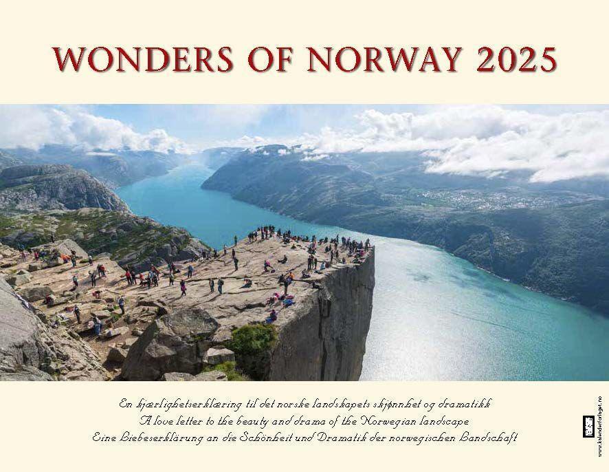 Cover: 9783930232970 | Panorama Norwegen 2025 Tischkalender | Kalenderforlaget | Kalender