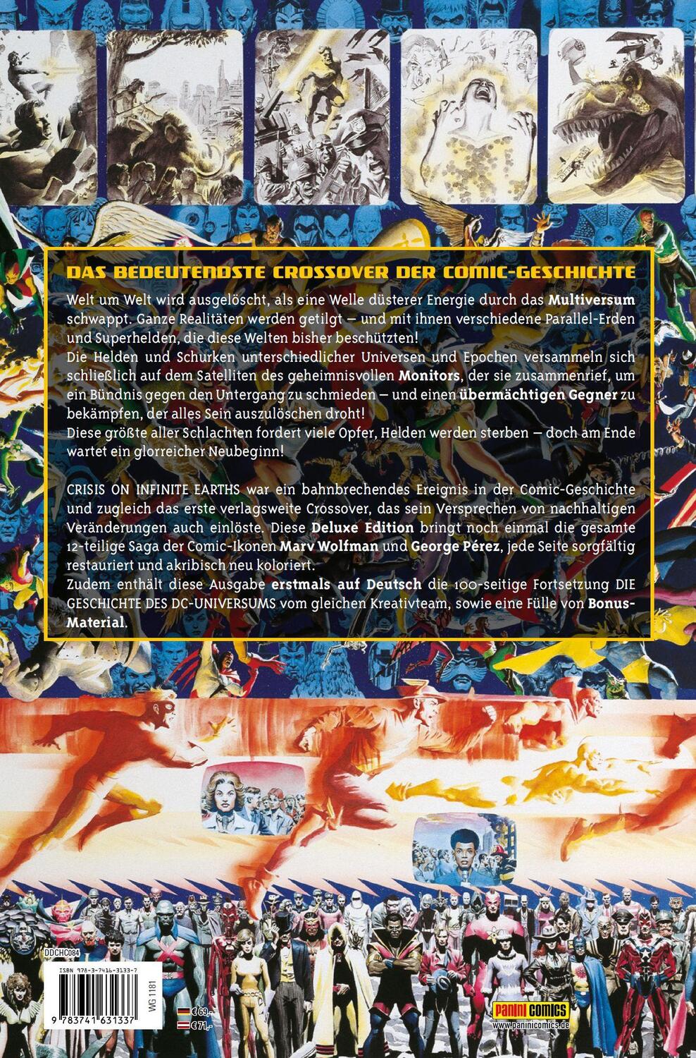 Rückseite: 9783741631337 | Crisis on Infinite Earths (Deluxe Edition) | Marv Wolfman (u. a.)