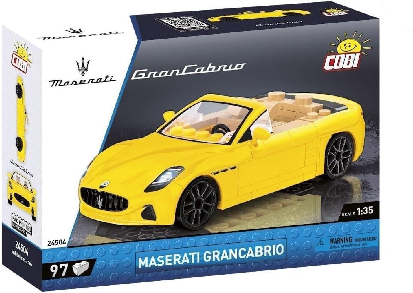 Cover: 5902251245047 | COBI 24504 - Maserati GranCabrio, gelb, Luxus-Sportwagen, 1:35,...