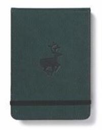 Cover: 5285003136504 | Dingbats A6+ Wildlife Green Deer Reporter Notebook - Graphed | Buch