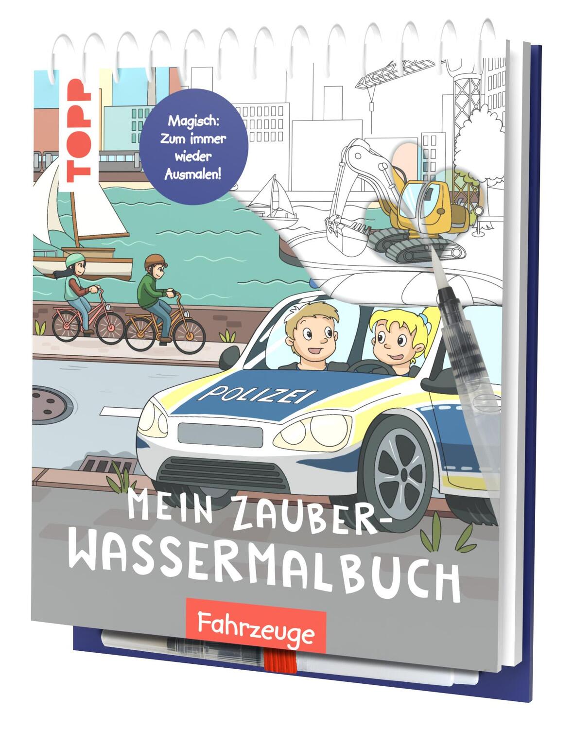 Cover: 9783735891495 | Mein Zauber-Wassermalbuch Fahrzeuge | Silke Düsener | Buch | 16 S.