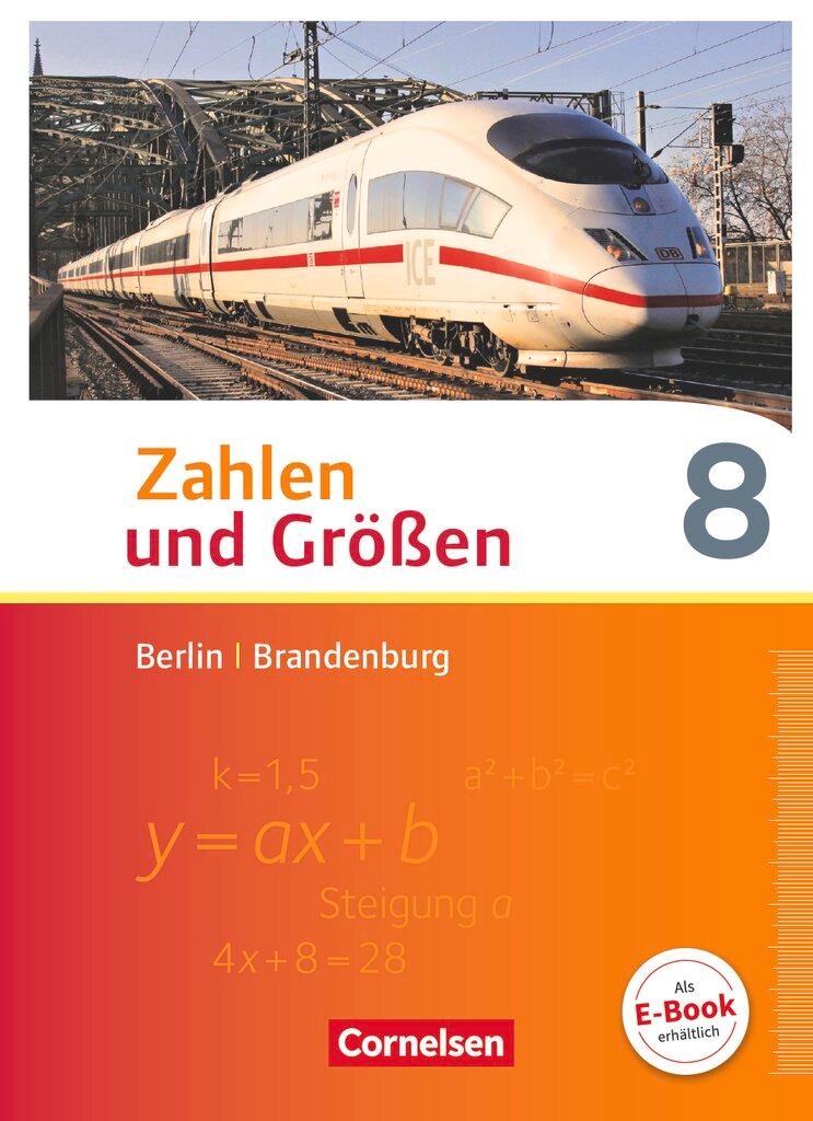 Cover: 9783060085408 | Zahlen und Größen 8. Schuljahr - Berlin und Brandenburg - Schülerbuch