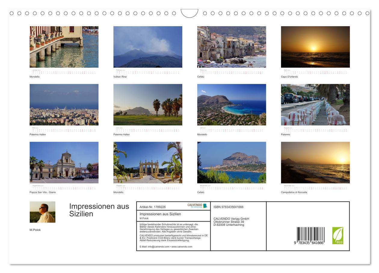 Bild: 9783435641666 | Impressionen aus Sizilien (Wandkalender 2025 DIN A3 quer), CALVENDO...