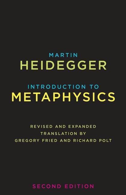 Cover: 9780300186123 | Introduction to Metaphysics | Second Edition | Martin Heidegger | Buch