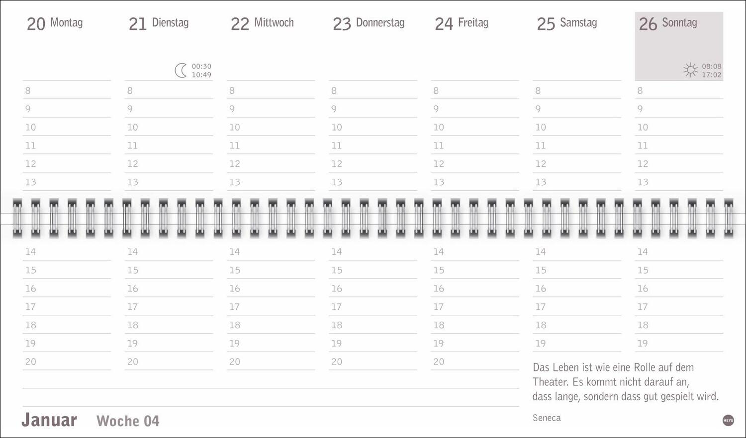 Bild: 9783756406487 | Großdruck Wochenquerplaner 2025 | Heye | Kalender | Bürokalender Heye