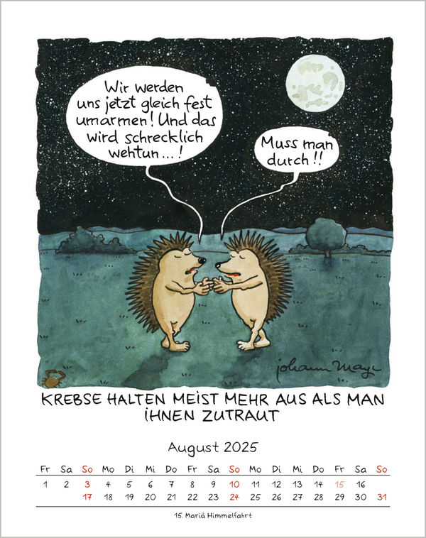 Bild: 9783731876656 | Krebs 2025 | Korsch Verlag | Kalender | Spiralbindung | 13 S. | 2025