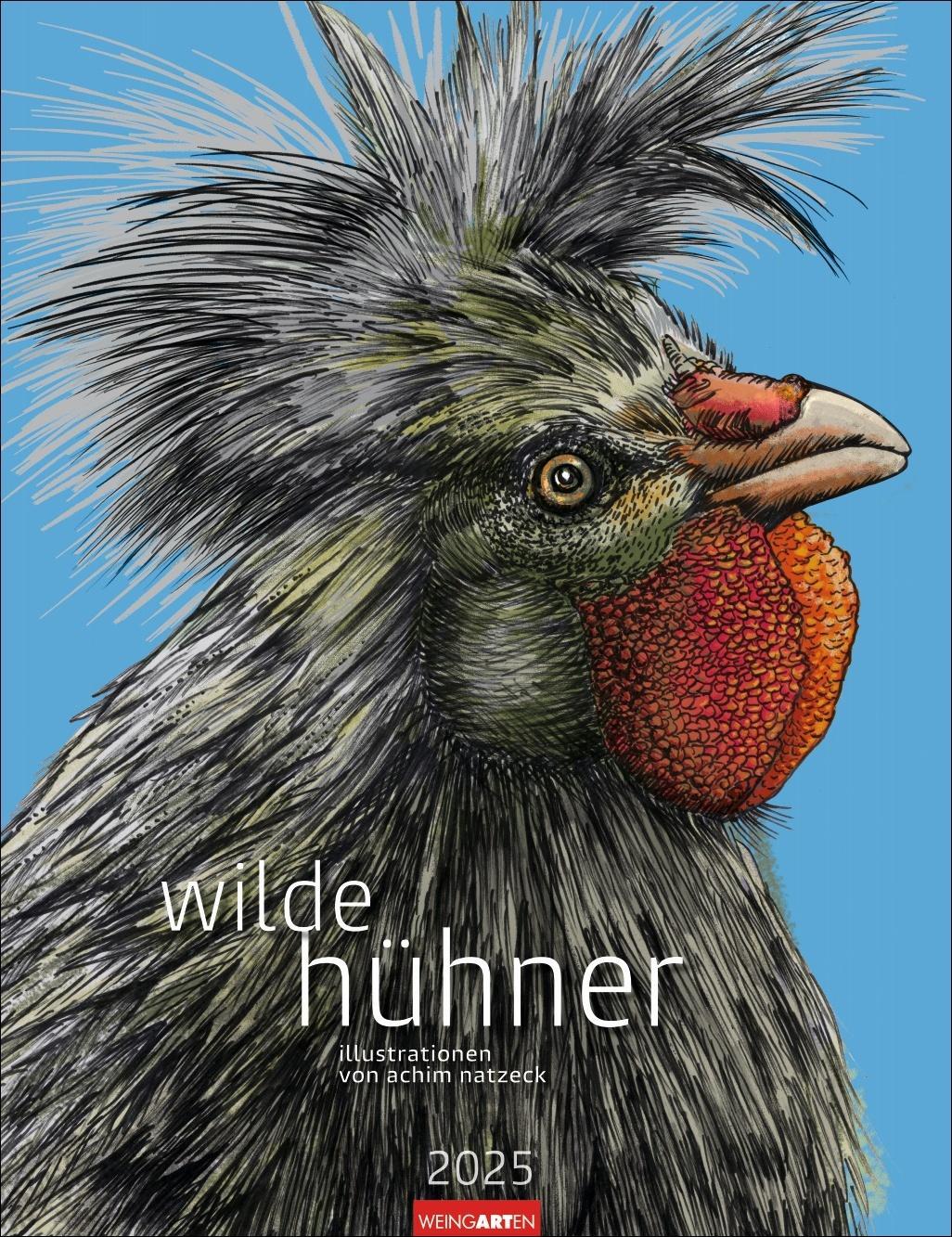 Cover: 9783839901441 | Wilde Hühner Kalender 2025 | Kalender | Spiralbindung | 14 S. | 2025