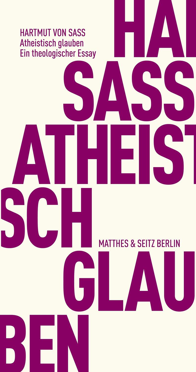 Cover: 9783751805414 | Atheistisch glauben | Ein theologischer Essay | Hartmut Von Sass
