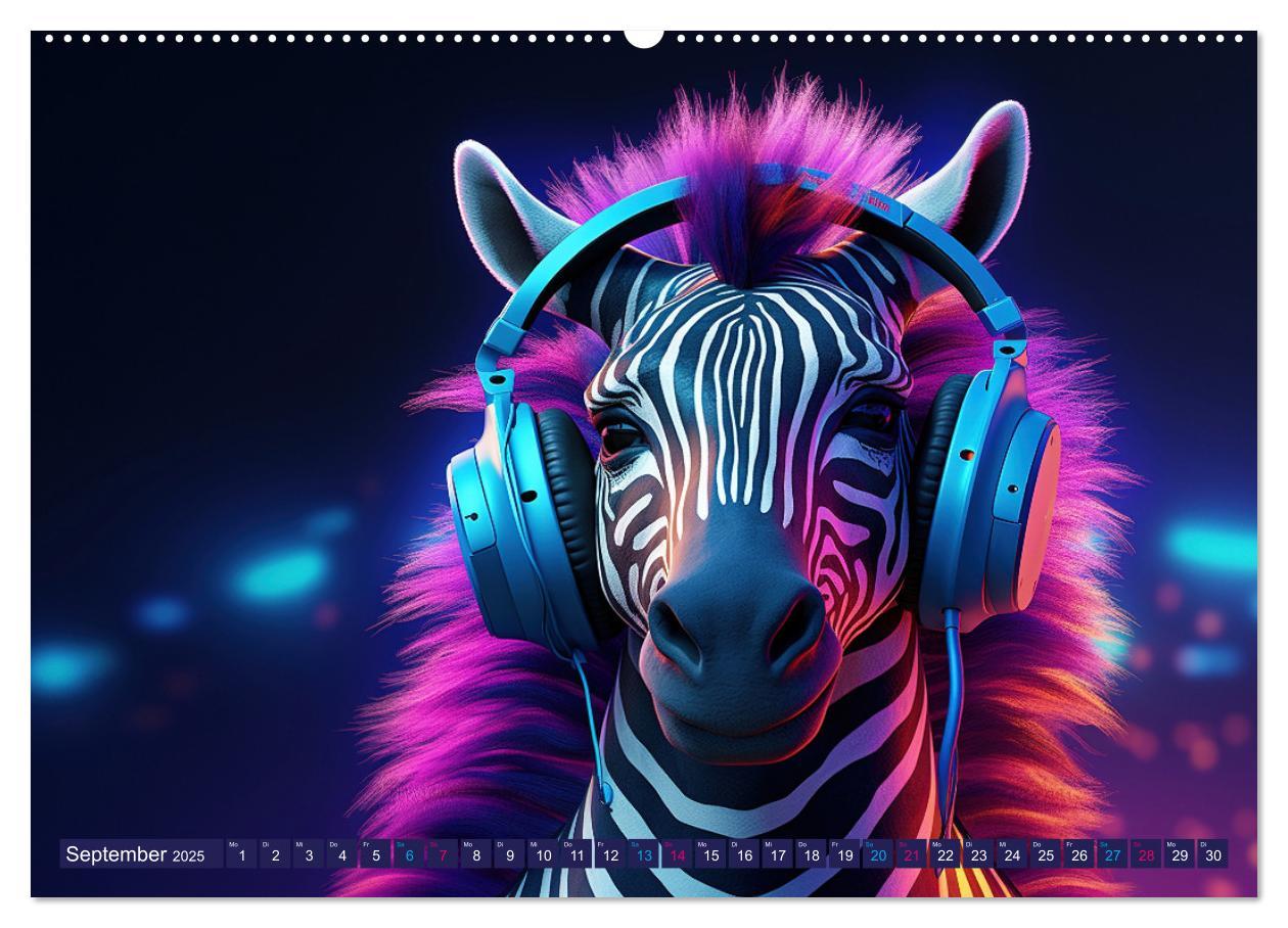 Bild: 9783457146200 | ZEBRAS - Modern Art (hochwertiger Premium Wandkalender 2025 DIN A2...