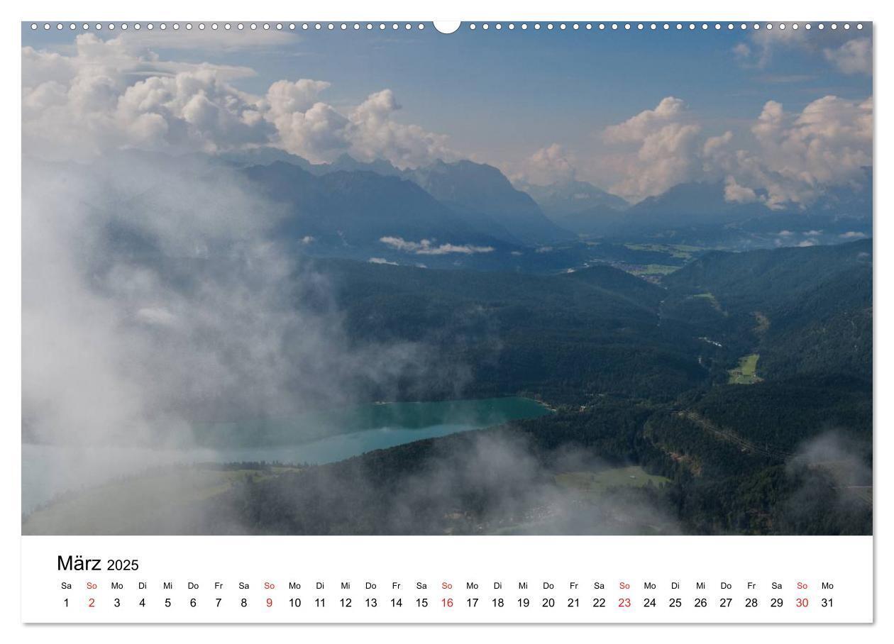 Bild: 9783435561308 | Berge und Seen rund um die Zugspitze (Wandkalender 2025 DIN A2...