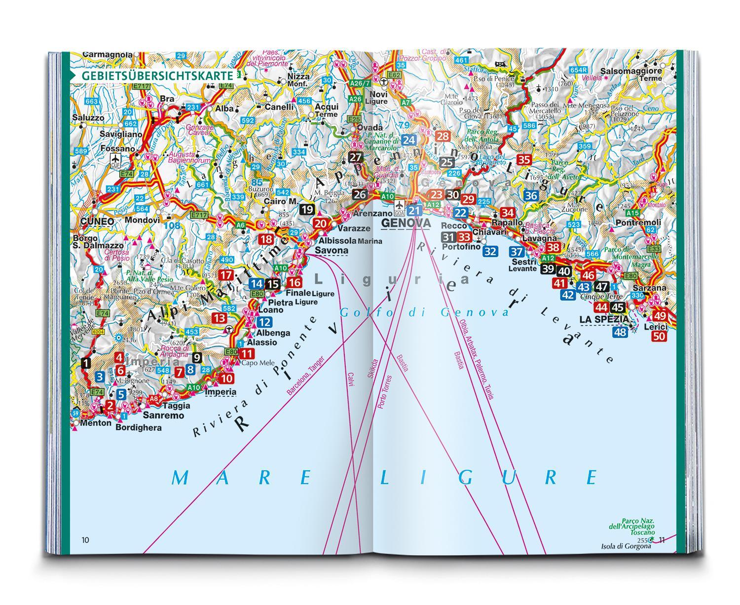 Bild: 9783991215509 | KOMPASS Wanderführer Ligurien mit Cinque Terre, 50 Touren mit...