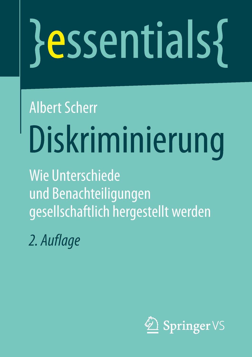 Cover: 9783658100667 | Diskriminierung | Albert Scherr | Taschenbuch | essentials | Paperback