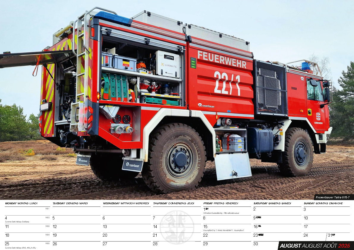 Bild: 9798893610345 | Feuerwehr Kalender 2025 | Retten Löschen Bergen | Kalender | 14 S.