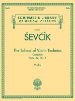 Cover: 884088475758 | The School of Violin Technics Complete, Op. 1 | Philipp Mittell | Buch