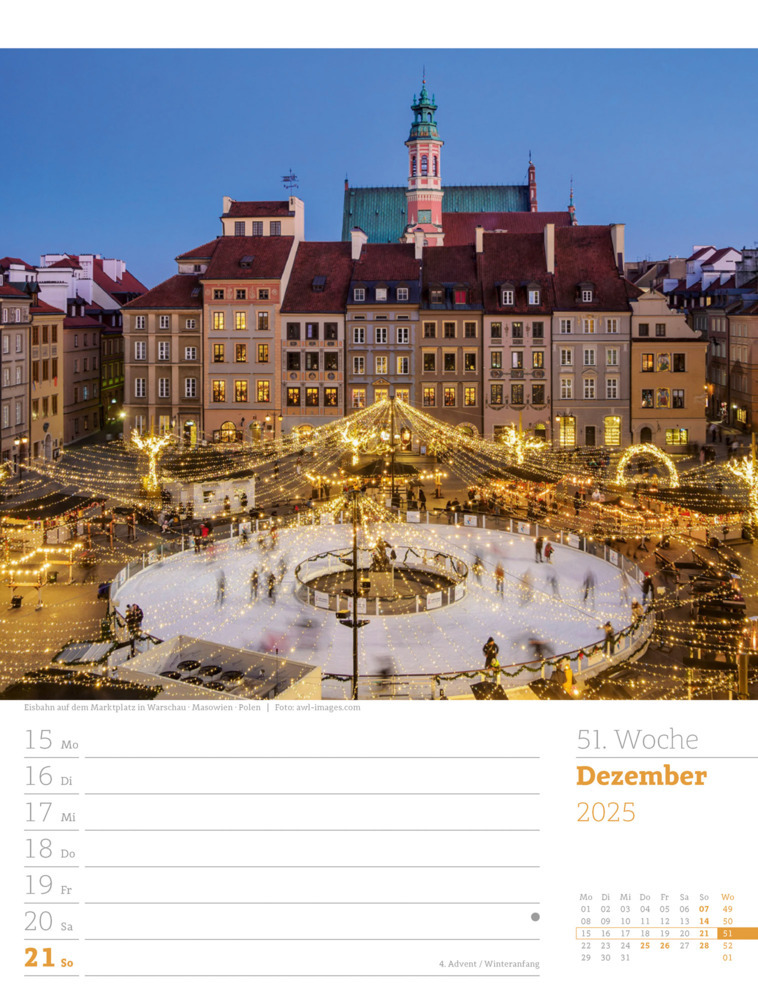 Bild: 9783838435053 | Reiseträume - Wochenplaner Kalender 2025 | Ackermann Kunstverlag