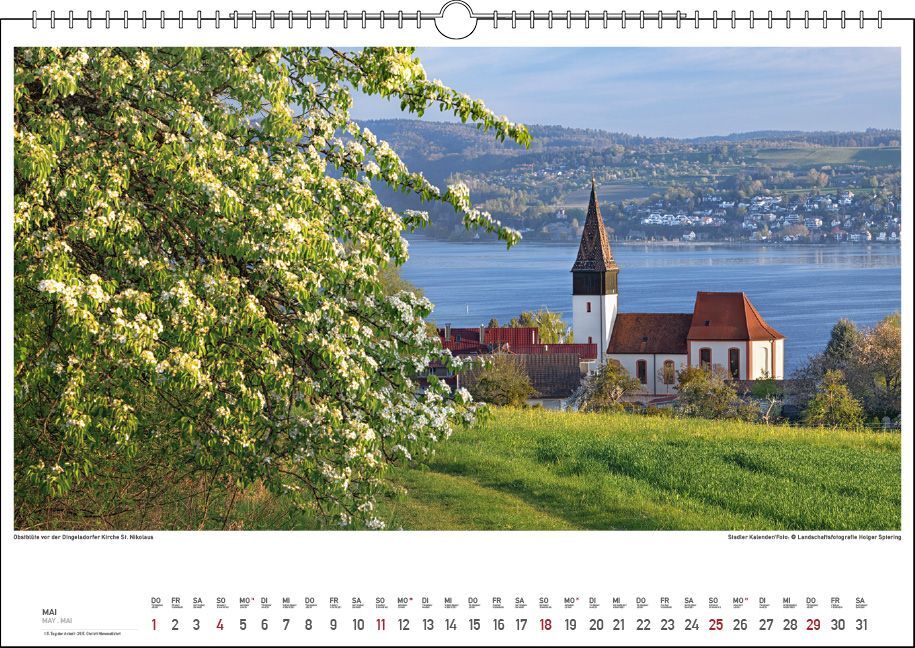 Bild: 9783861924012 | Malerischer Bodensee 2025 | Holger Spiering | Kalender | Spiralbindung