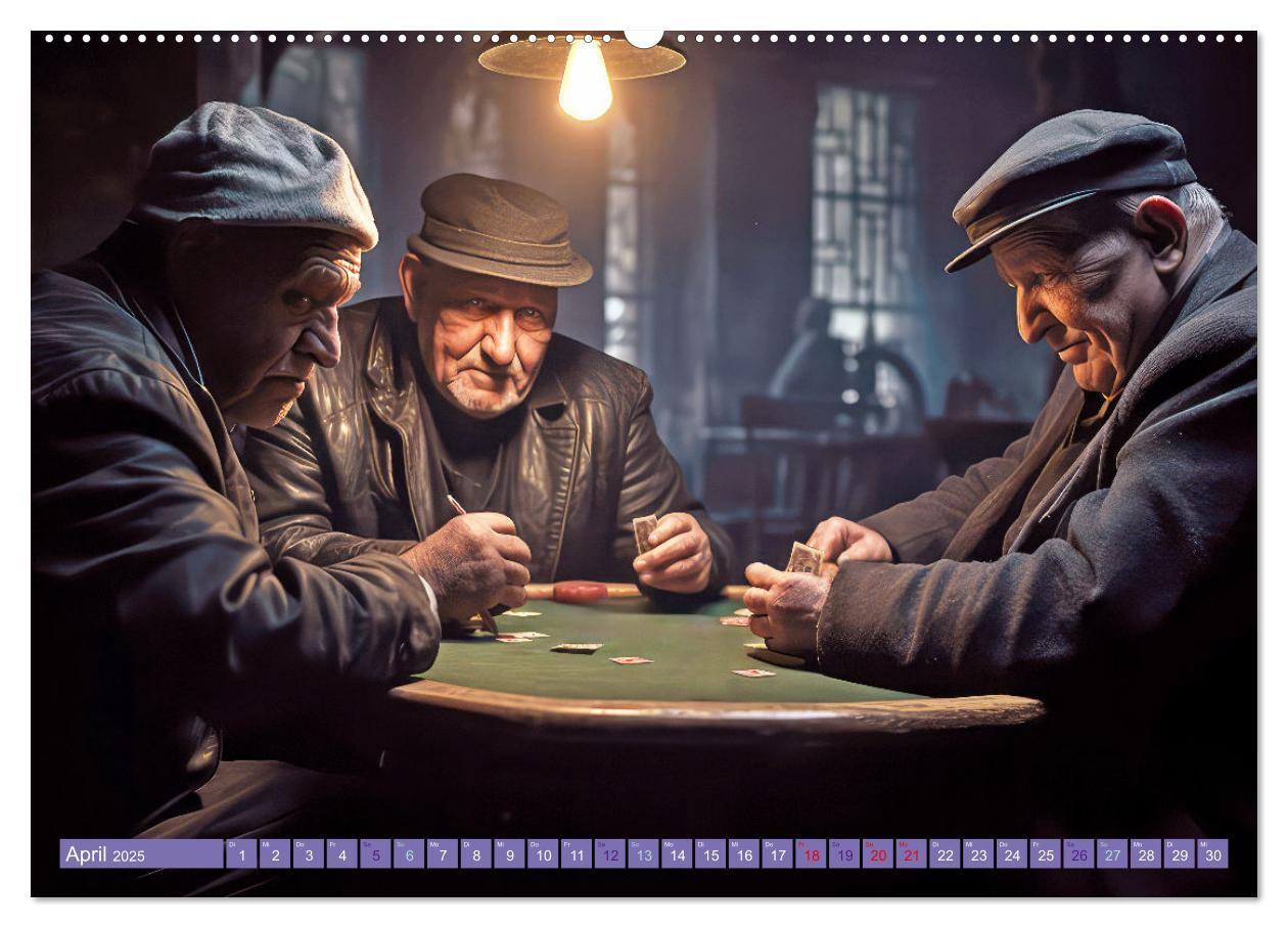 Bild: 9783383875458 | Die Welt der Pokerspieler (Wandkalender 2025 DIN A2 quer), CALVENDO...