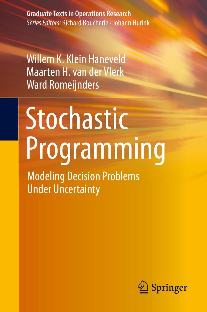 Cover: 9783030292218 | Stochastic Programming | Modeling Decision Problems Under Uncertainty