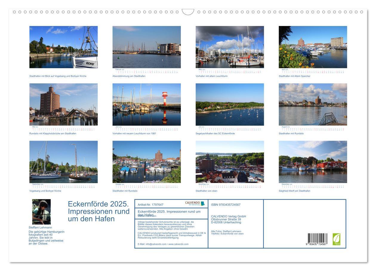 Bild: 9783435724567 | Eckernförde 2025. Impressionen rund um den Hafen (Wandkalender 2025...