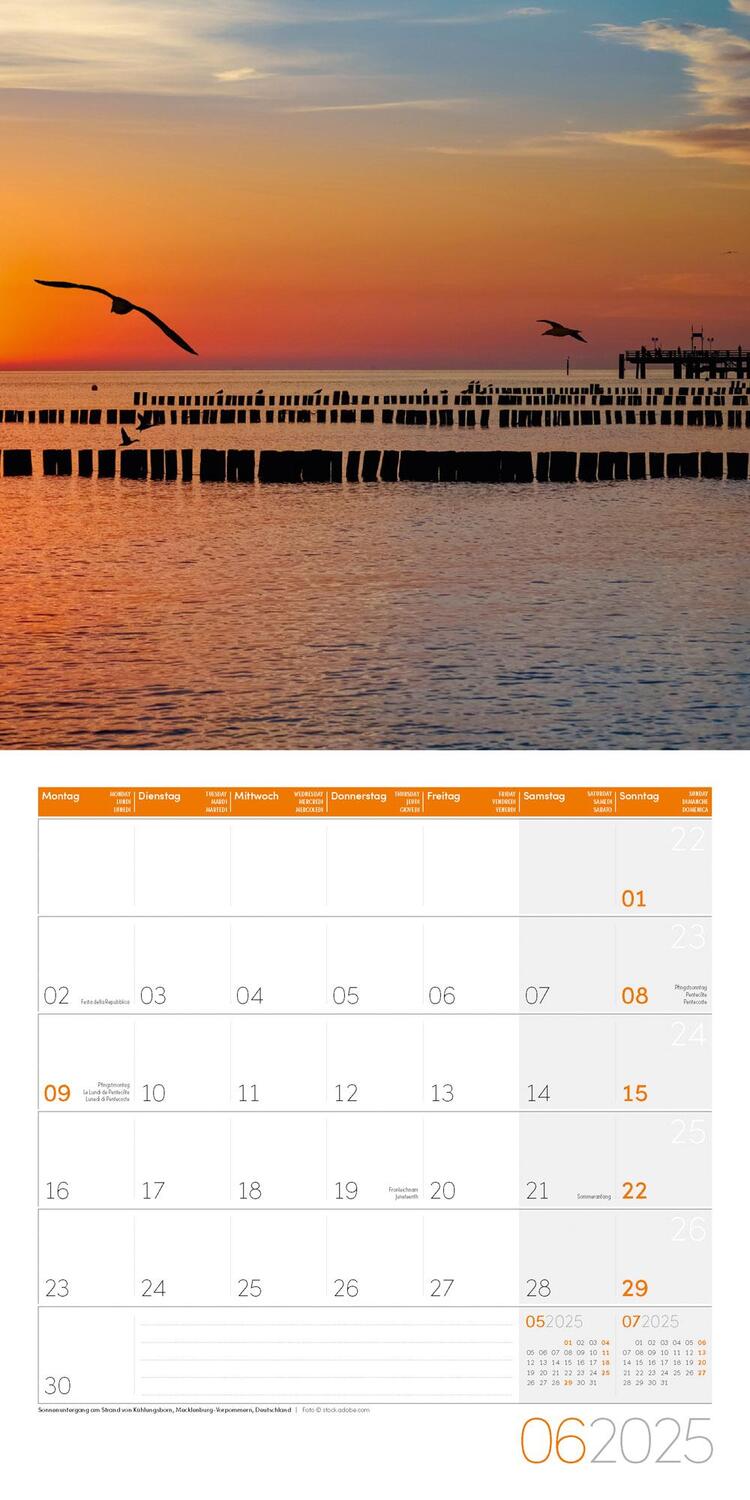 Bild: 9783838445137 | Am Meer Kalender 2025 - 30x30 | Ackermann Kunstverlag | Kalender
