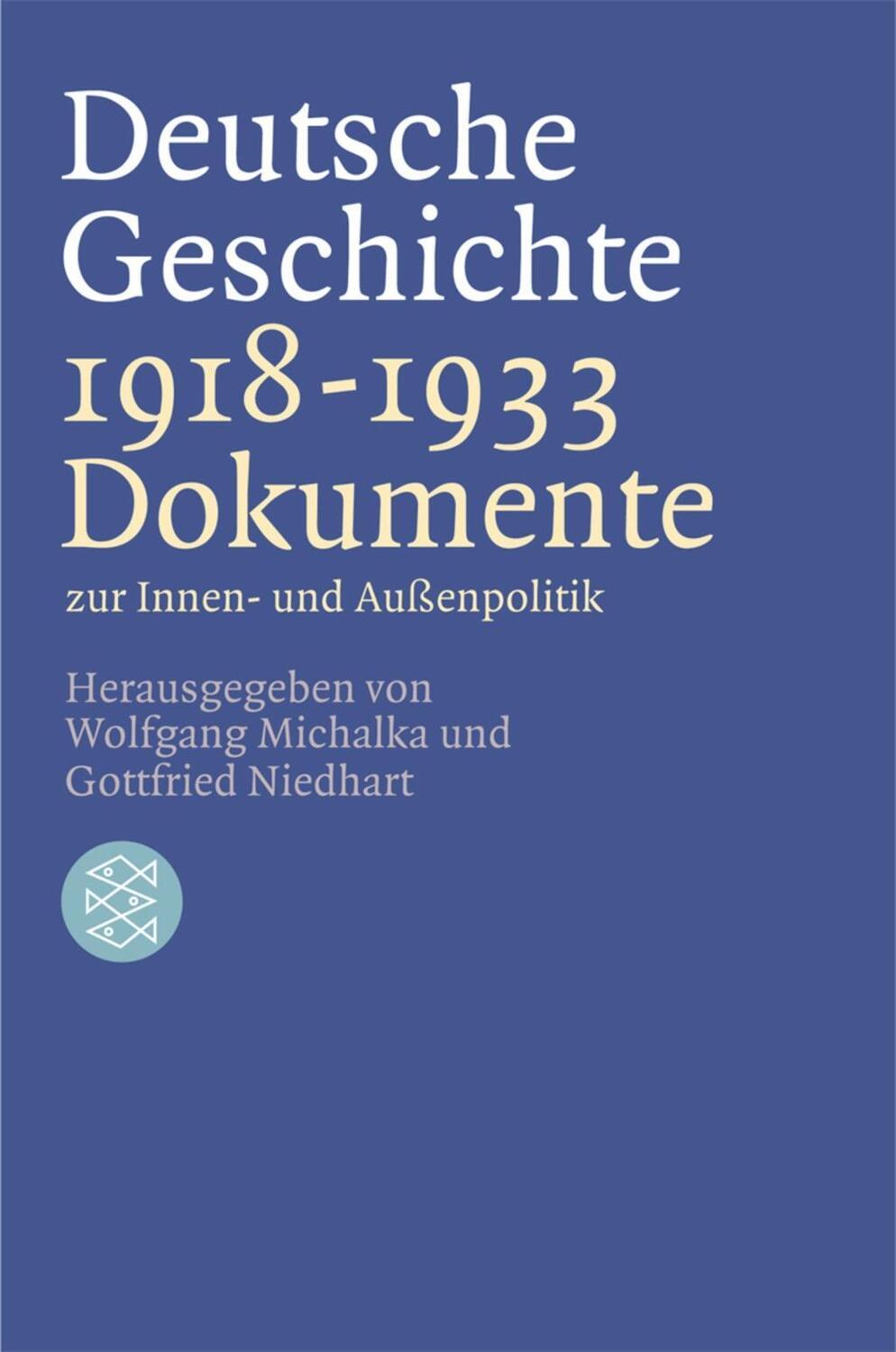 Cover: 9783596155781 | Deutsche Geschichte 1918 - 1933 | Taschenbuch | 336 S. | Deutsch