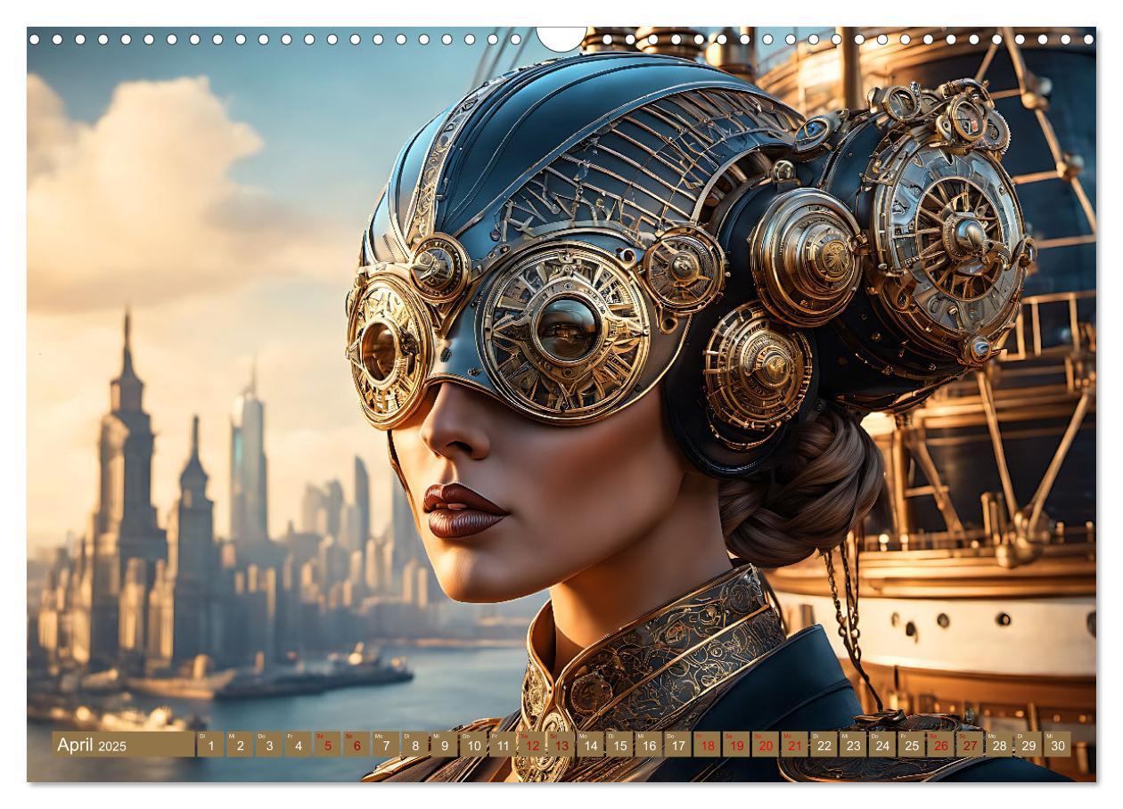 Bild: 9783383845444 | Steampunk - Mensch und Maschine (Wandkalender 2025 DIN A3 quer),...