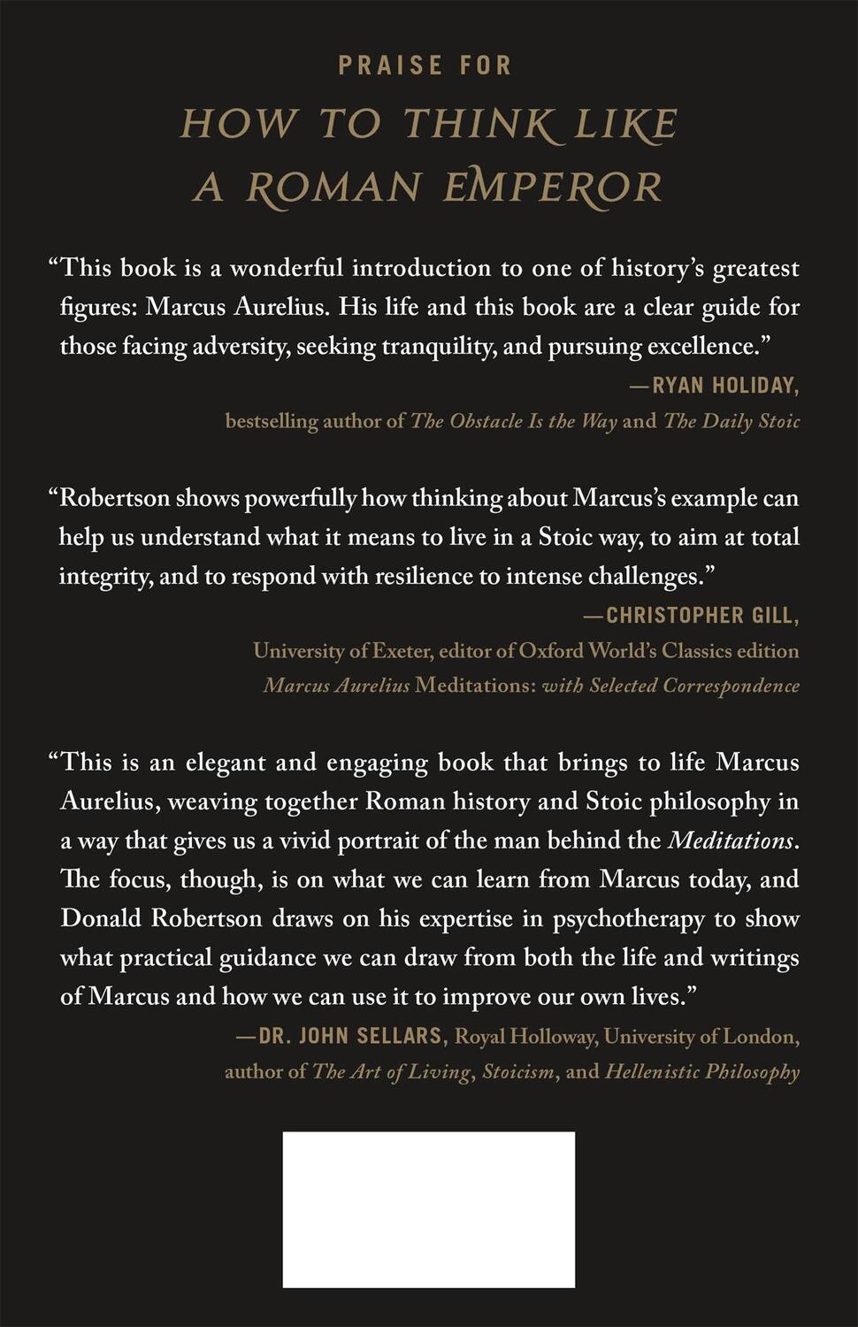 Rückseite: 9781250196620 | How to Think Like a Roman Emperor | Donald J Robertson | Buch | 2019