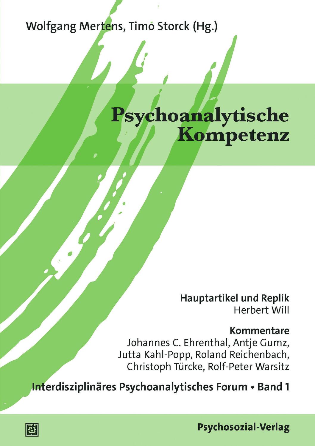 Cover: 9783837932751 | Psychoanalytische Kompetenz | Wolfgang Mertens (u. a.) | Taschenbuch