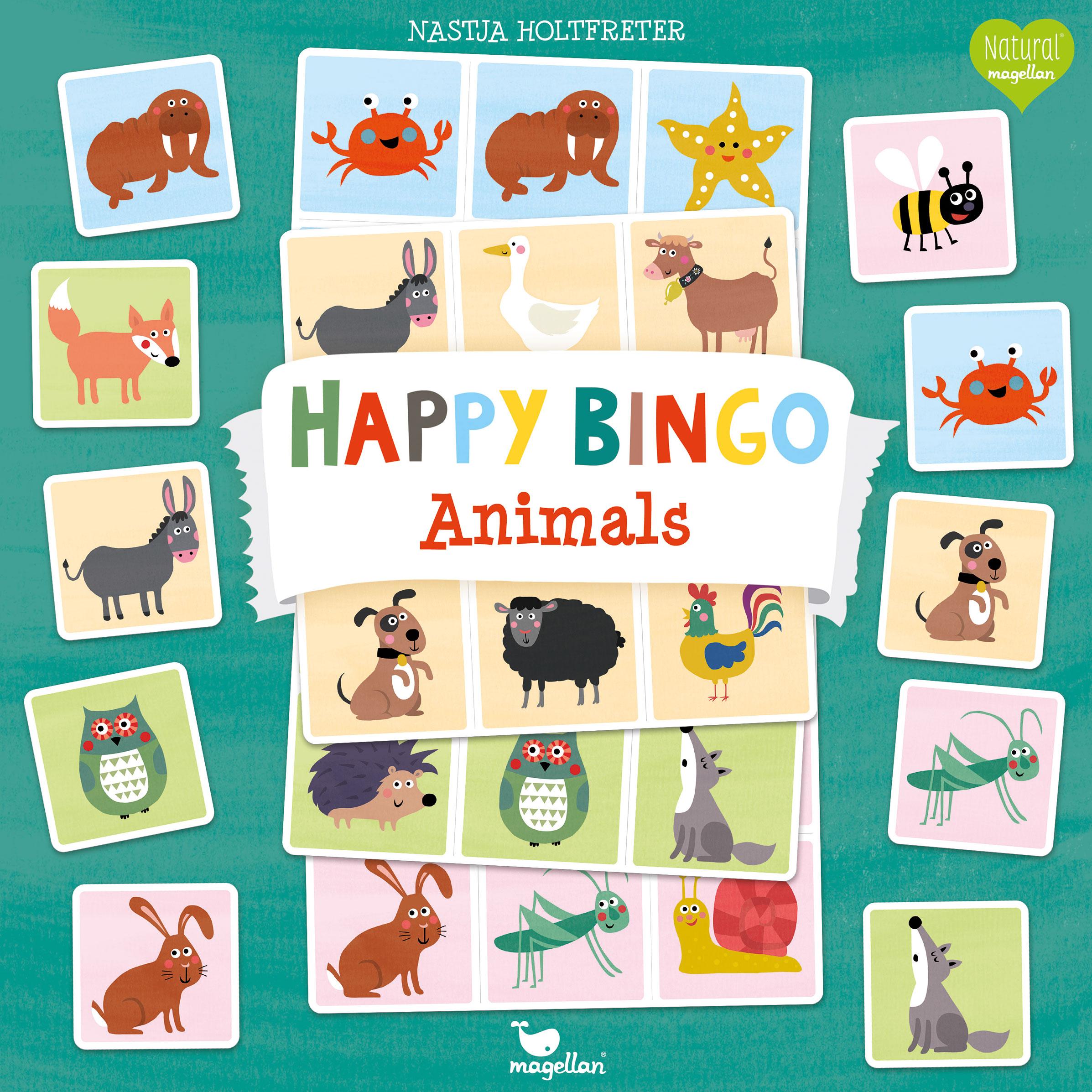 Cover: 4280000943453 | Happy Bingo - Animals | Nastja Holtfreter | Spiel | N4345 | Deutsch