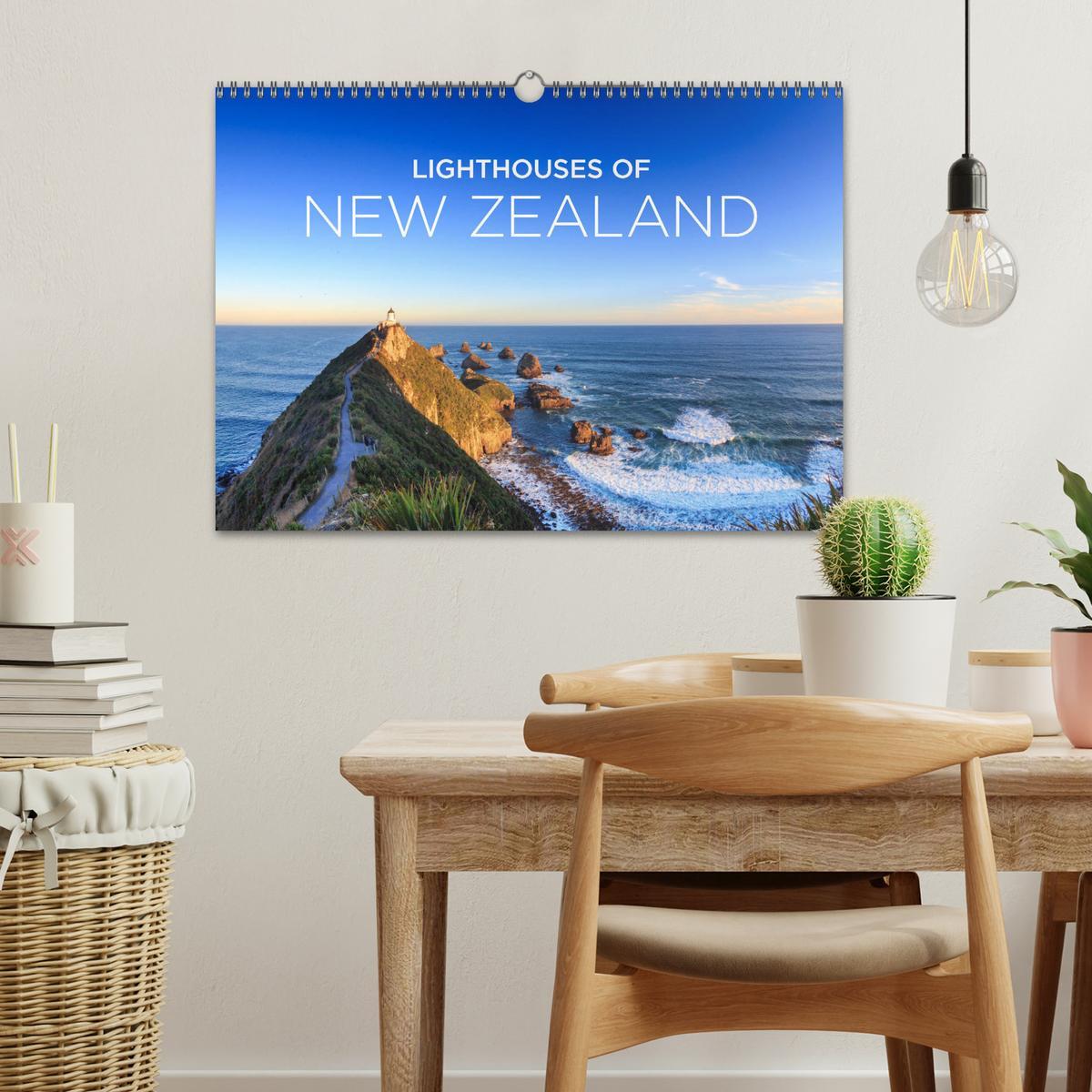 Bild: 9781325944873 | Lighthouses of New Zealand (Wall Calendar 2025 DIN A3 landscape),...