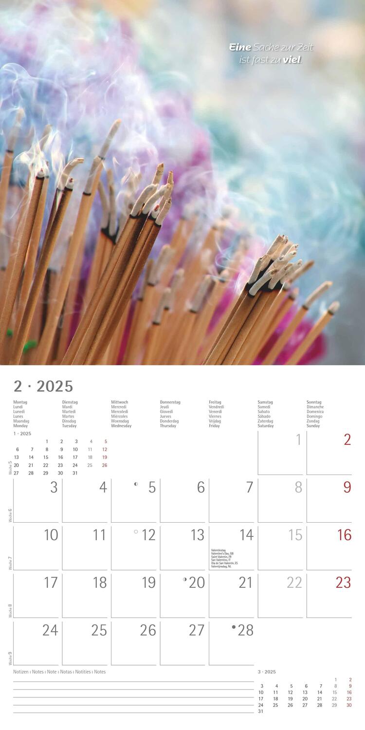 Bild: 4251732340858 | Zen 2025 - Broschürenkalender 30x30 cm (30x60 geöffnet) - Kalender...