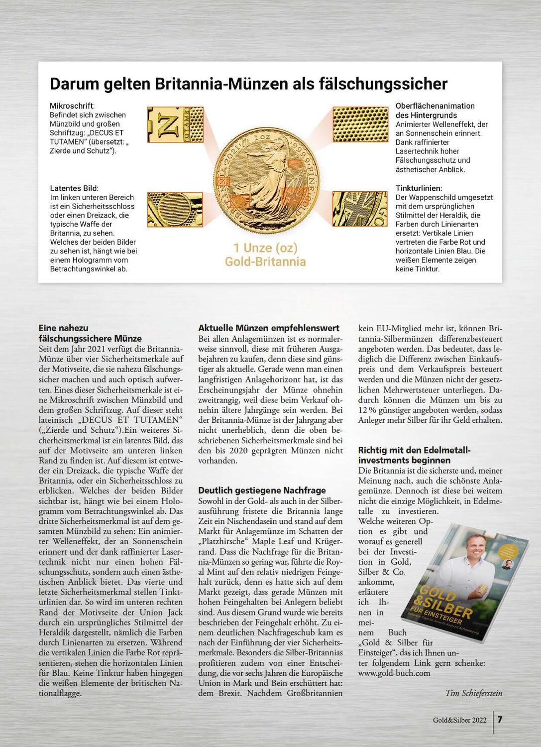 Bild: 9783866462236 | Sonderheft Gold &amp; Silber | Anlagemünzen in Gold und Silber | Buch